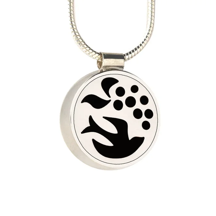 Small Dove Pendant – Black