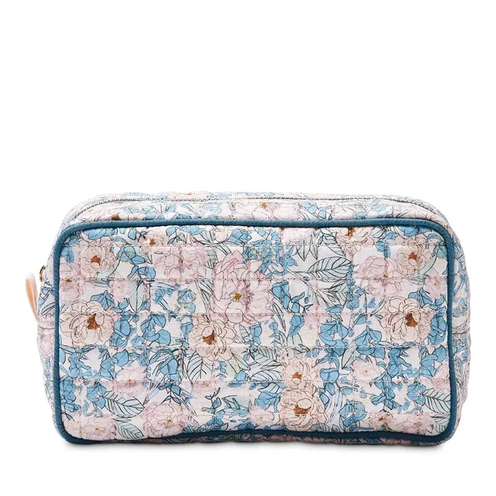 Spring Bloom Collection Dusk Quilted Cosmetic Bag