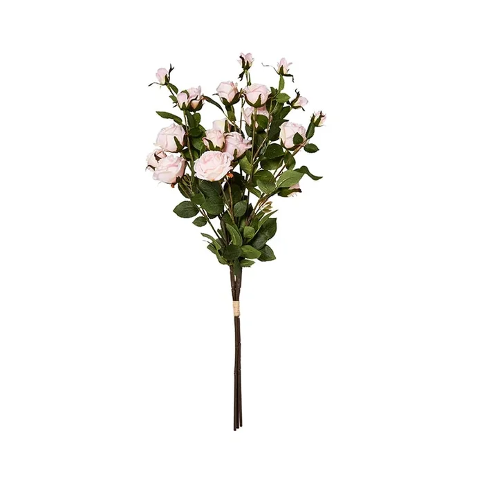 Spring Cabbage Roses Pink Stem
