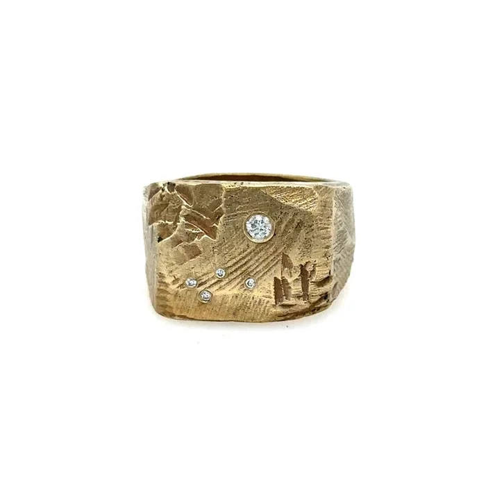 Stargazer Signet Ring – Sizes 7-10