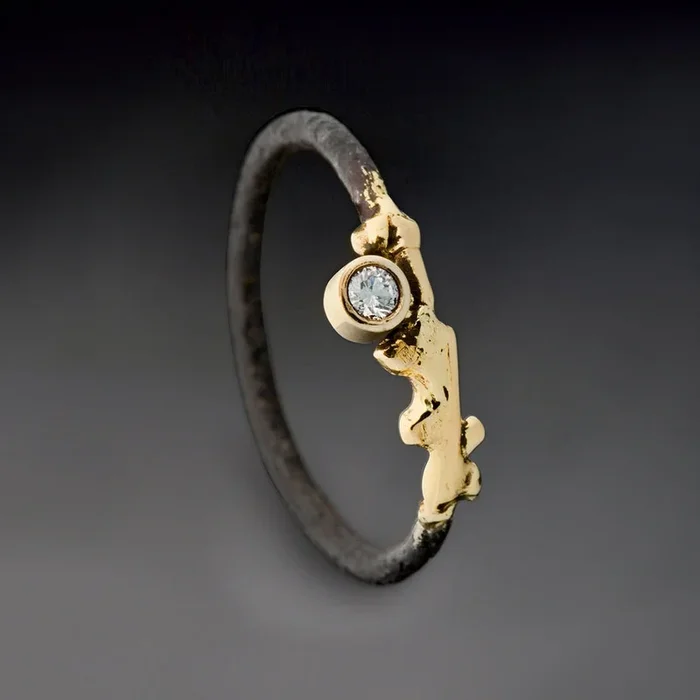 Steel Twiggy Ring