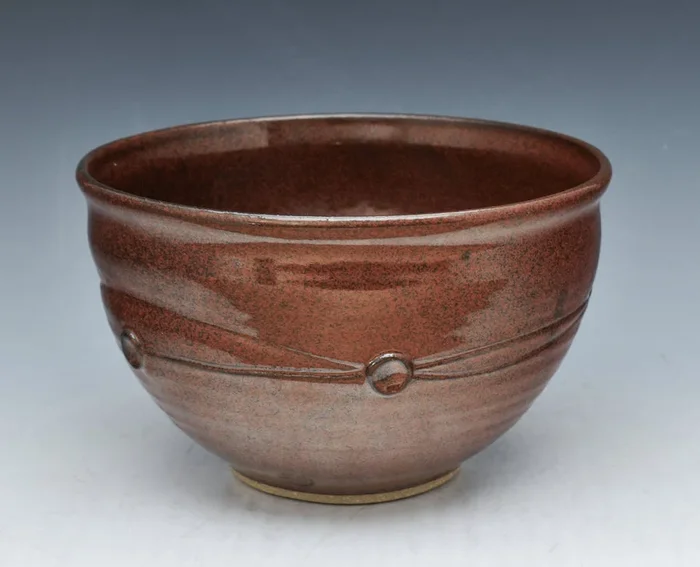 Stoneware Bowl with Tenmoku Glaze