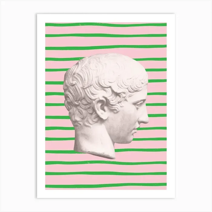 Striped Emperor Art Print by Grace Digital Art Co