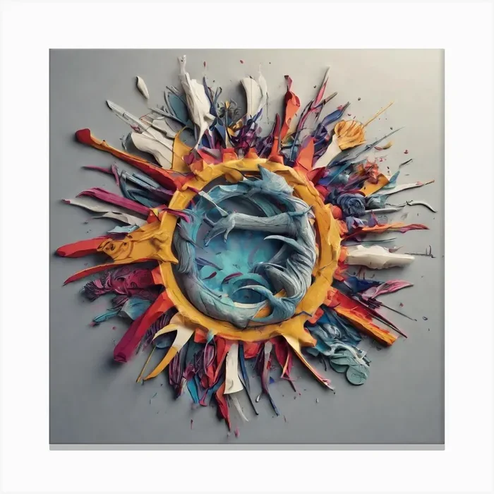 Sun top art work Canvas Print by Picture Perfect