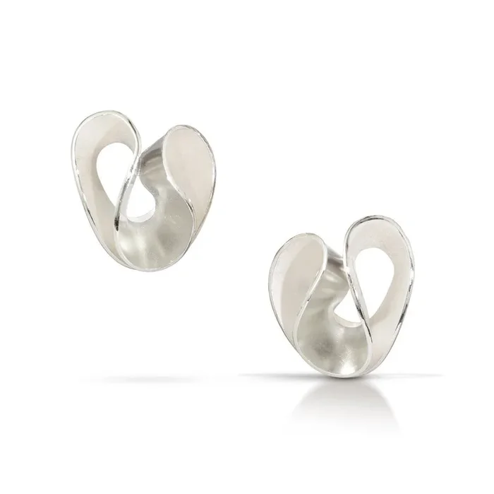 Swirl Earrings – Silver