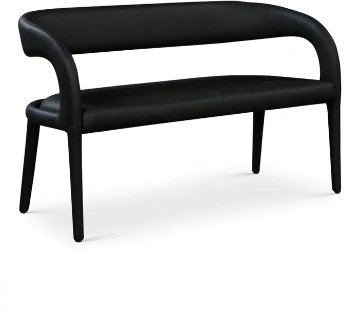 Sylvester Vegan Leather Upholstered Bench
