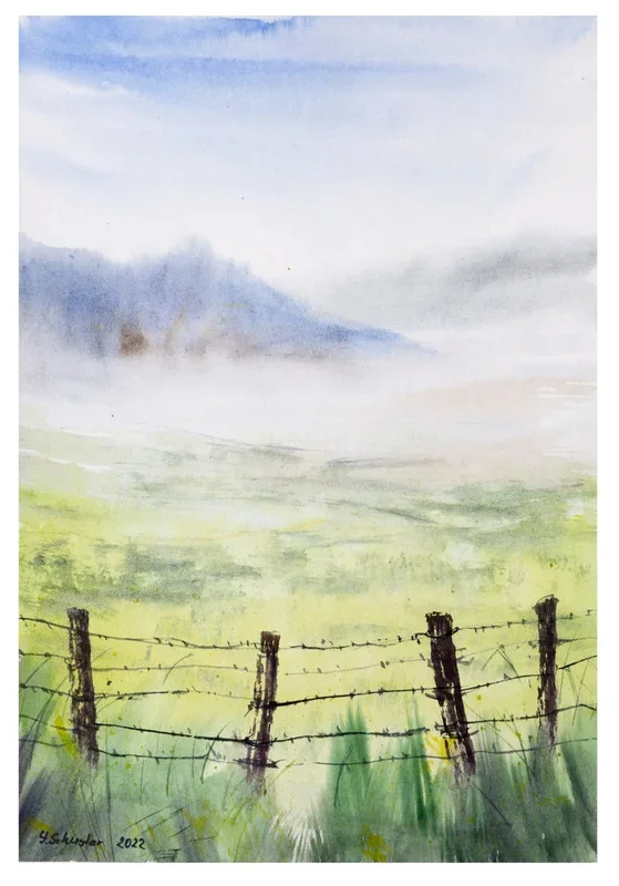 Take me back (2022) Watercolour by Yulia Schuster