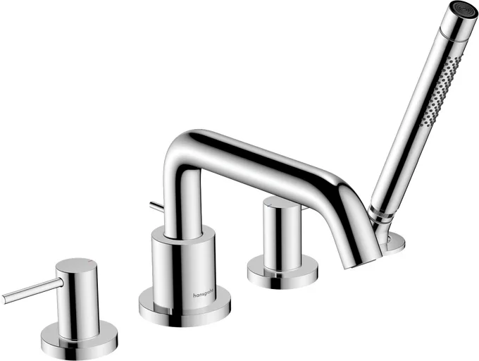Tecturis S 4-Hole Roman Tub Set Trim with 1.75 Handshower