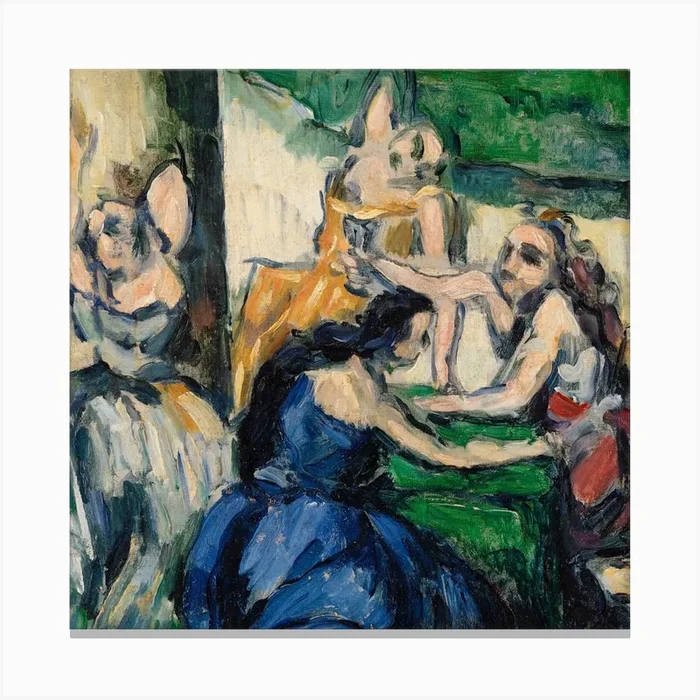 The Courtesans, Paul Cézanne Canvas Print by Fy! Classic Art Prints and Posters