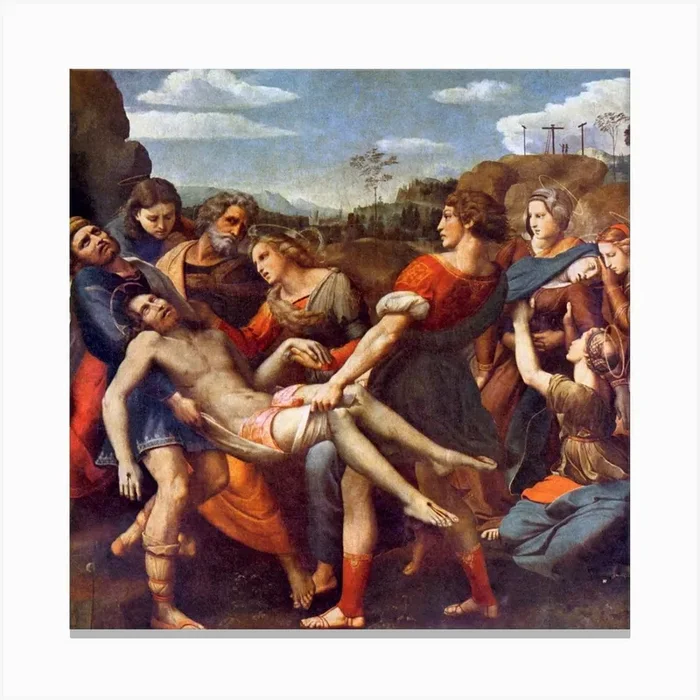 The Deposition, Raphael Canvas Print by Fy! Classic Art Prints and Posters