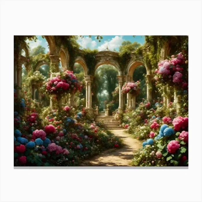 the flowery walks Canvas PrintC by CardinalBiggles