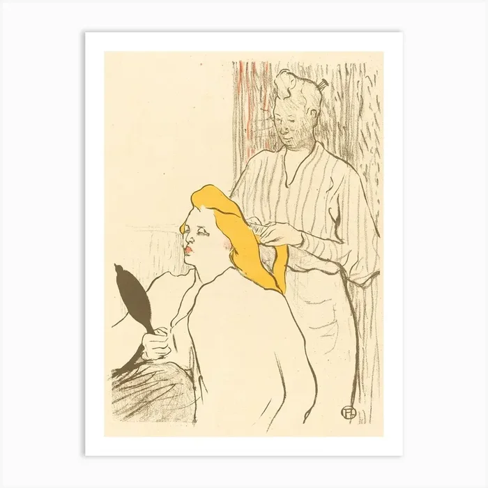The Hairdresser (1893), Henri de Toulouse-Lautrec Art Print by Fy! Classic Art Prints and Posters