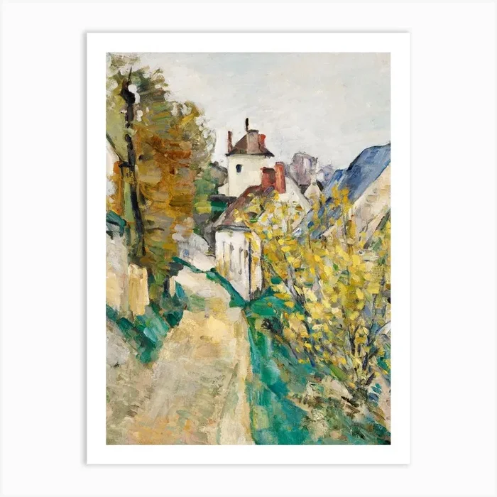 The House of Dr Gachet in Auvers-sur-Oise, Paul Cézanne Art Print by Fy! Classic Art Prints and Posters