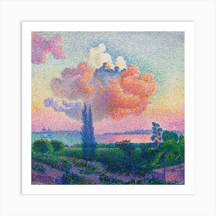 The Pink Cloud, Henri Edmond Cross Art Print by Fy! Classic Art Prints and Posters