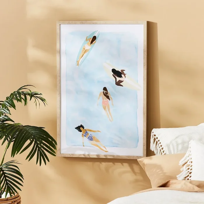 The Waves Beach Babes Ocean Canvas