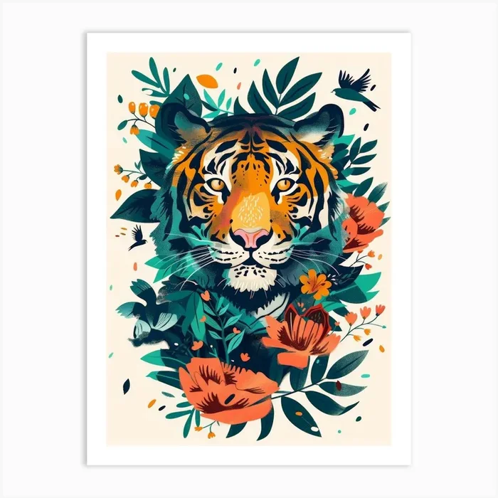 Tiger 51 Art Print by Moving Clouds Art