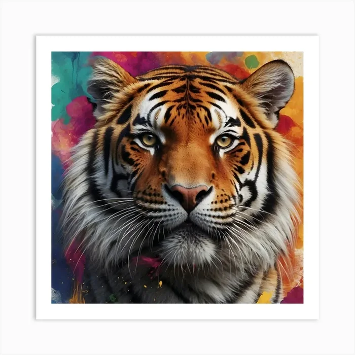 Tiger Art PrintM by magdy