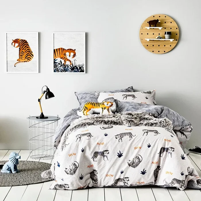 Tip Toe Tiger Quilt Cover Set
