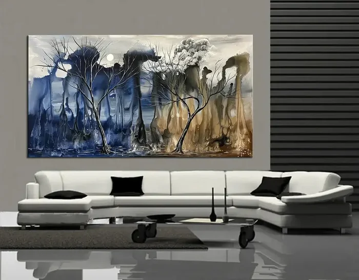 Tree Landscape Wall Art Home Decor For Luxury Homes | Reaching to Sky
