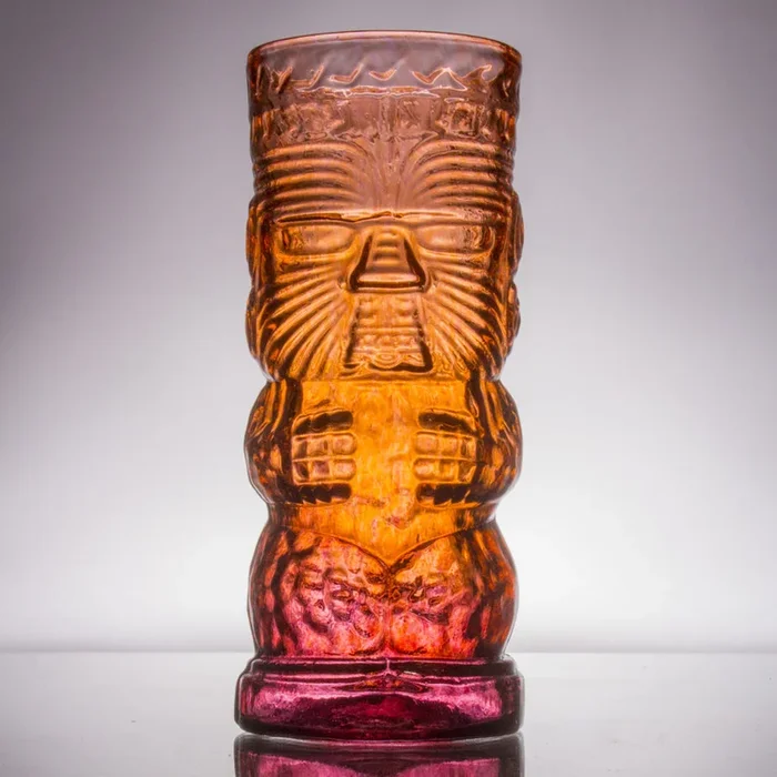 Tropical Tiki Mugs – Warrior Tiki Mug in Lava Red