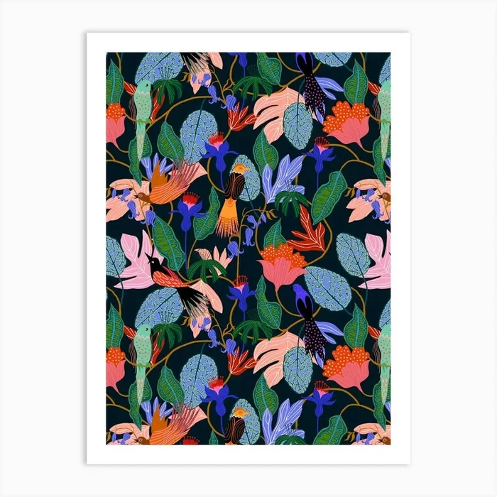 True Creation – Teal Green Art Print by Rachel Parker Designs