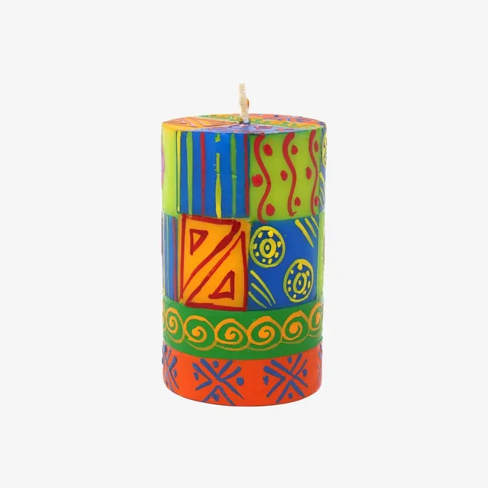 Unscented Pillar Candle – Shahida by Global Crafts