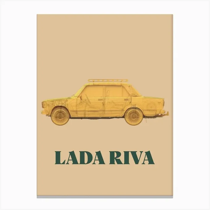 Vehicule Collection Lada Riva Orange Canvas Print by Marc Schulthess