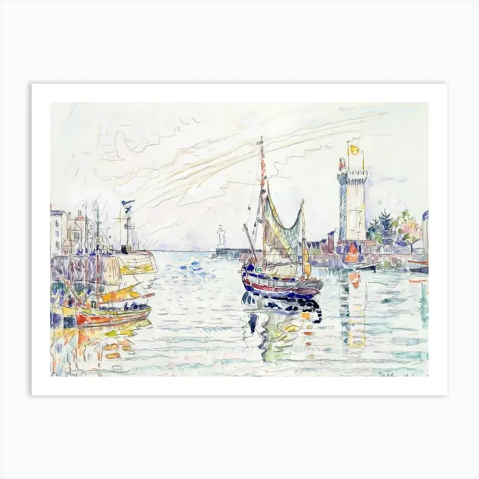 View Of Les Sables D Olonne (1929), Paul Signac Art Print by Fy! Classic Art Prints and Posters