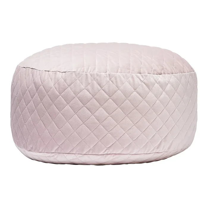 Vintage Lilac Quilted Velvet Floor Cushion