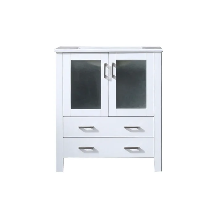 Volez 30 in W x 18.25 in D White Bath Vanity and White Ceramic Top