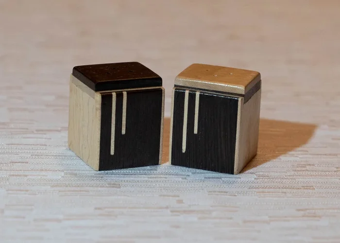 Wenge Salt & Pepper Shakers