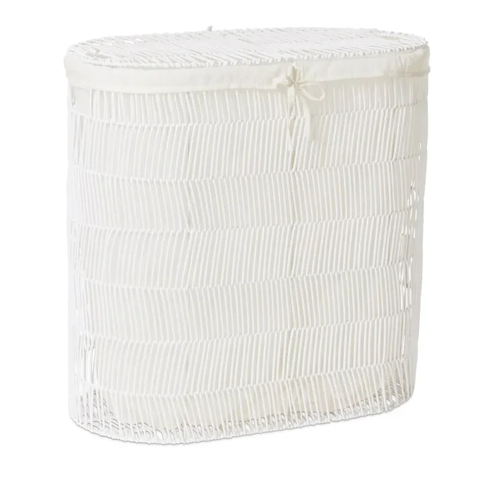 White Barker Laundry Basket