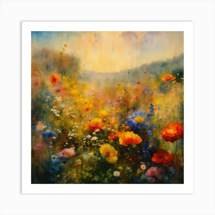 Wildflowers Art PrintH by hloyos