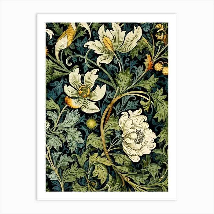 William Morris Wallpaper 75 Art PrintS by Shadesigns