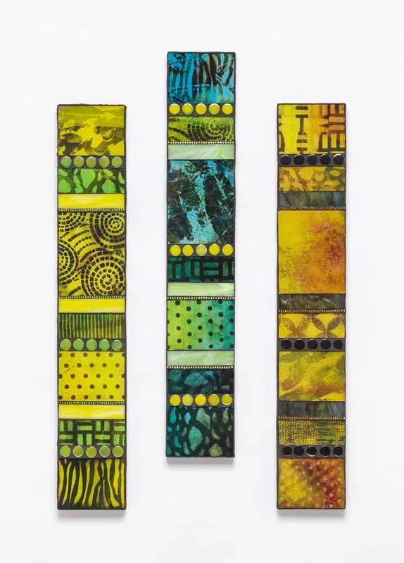 Yellow Tones Vertical Mosaics