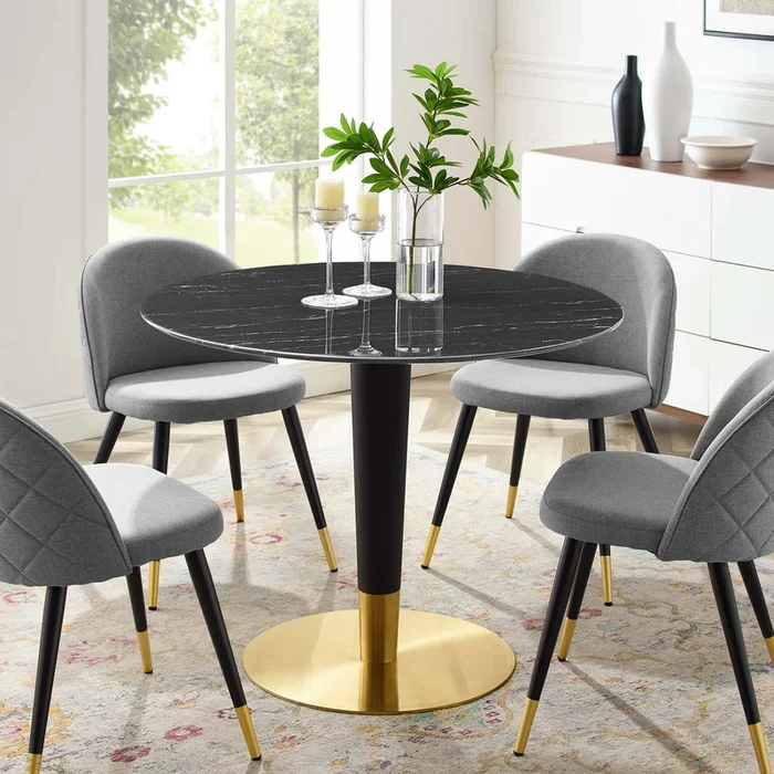 Zinque 40 ” Artificial Marble Dining Table by Modway
